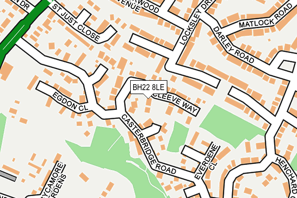 BH22 8LE map - OS OpenMap – Local (Ordnance Survey) BH22 8LE map - OS OpenMap – Local (Ordnance Survey)
