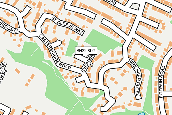 BH22 8LG map - OS OpenMap – Local (Ordnance Survey) BH22 8LG map - OS OpenMap – Local (Ordnance Survey)