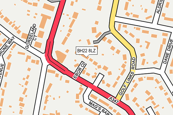 BH22 8LZ map - OS OpenMap – Local (Ordnance Survey) BH22 8LZ map - OS OpenMap – Local (Ordnance Survey)