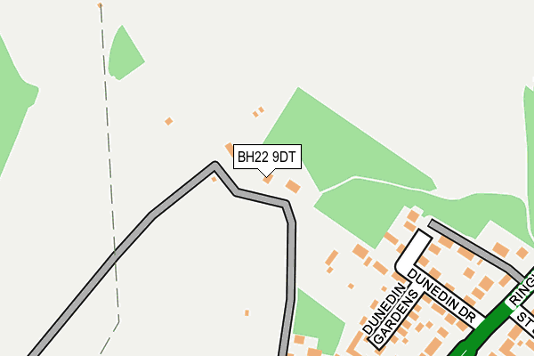 BH22 9DT map - OS OpenMap – Local (Ordnance Survey) BH22 9DT map - OS OpenMap – Local (Ordnance Survey)