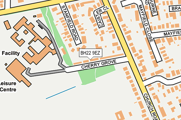 BH22 9EZ map - OS OpenMap – Local (Ordnance Survey) BH22 9EZ map - OS OpenMap – Local (Ordnance Survey)