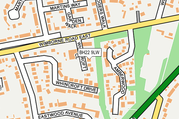 BH22 9LW map - OS OpenMap – Local (Ordnance Survey) BH22 9LW map - OS OpenMap – Local (Ordnance Survey)