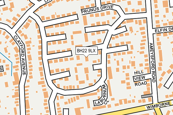 BH22 9LX map - OS OpenMap – Local (Ordnance Survey) BH22 9LX map - OS OpenMap – Local (Ordnance Survey)