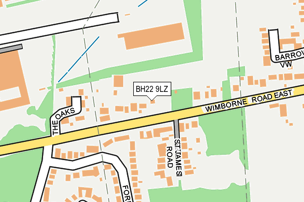 BH22 9LZ map - OS OpenMap – Local (Ordnance Survey) BH22 9LZ map - OS OpenMap – Local (Ordnance Survey)