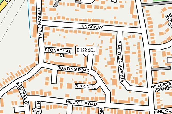 BH22 9QJ map - OS OpenMap – Local (Ordnance Survey) BH22 9QJ map - OS OpenMap – Local (Ordnance Survey)