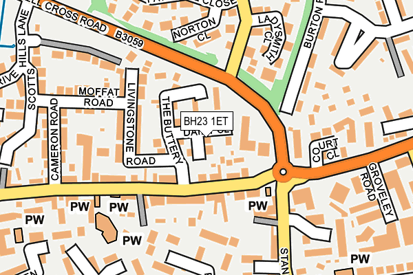 BH23 1ET map - OS OpenMap – Local (Ordnance Survey) BH23 1ET map - OS OpenMap – Local (Ordnance Survey)