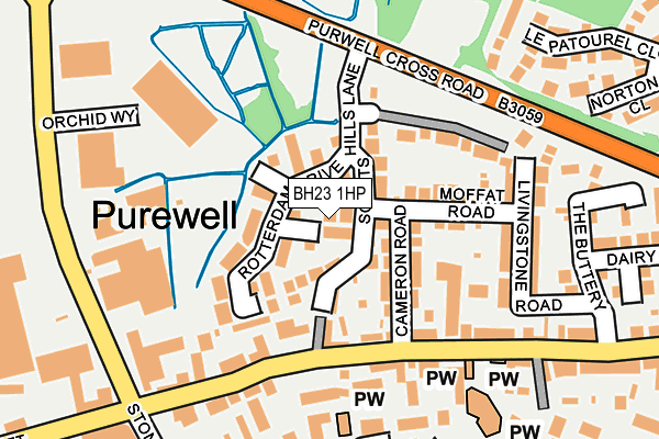BH23 1HP map - OS OpenMap – Local (Ordnance Survey) BH23 1HP map - OS OpenMap – Local (Ordnance Survey)