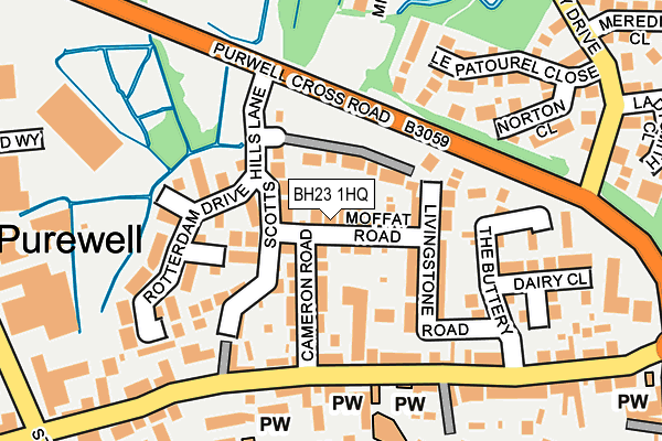 BH23 1HQ map - OS OpenMap – Local (Ordnance Survey) BH23 1HQ map - OS OpenMap – Local (Ordnance Survey)