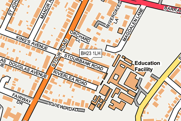 BH23 1LH map - OS OpenMap – Local (Ordnance Survey) BH23 1LH map - OS OpenMap – Local (Ordnance Survey)