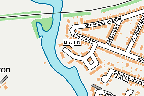 BH23 1NN map - OS OpenMap – Local (Ordnance Survey) BH23 1NN map - OS OpenMap – Local (Ordnance Survey)