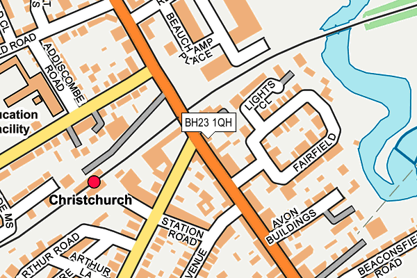 BH23 1QH map - OS OpenMap – Local (Ordnance Survey) BH23 1QH map - OS OpenMap – Local (Ordnance Survey)