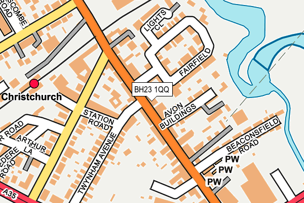 BH23 1QQ map - OS OpenMap – Local (Ordnance Survey) BH23 1QQ map - OS OpenMap – Local (Ordnance Survey)