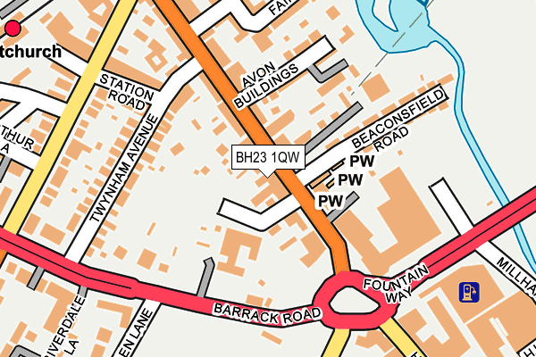 BH23 1QW map - OS OpenMap – Local (Ordnance Survey) BH23 1QW map - OS OpenMap – Local (Ordnance Survey)