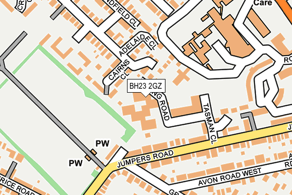 BH23 2GZ map - OS OpenMap – Local (Ordnance Survey) BH23 2GZ map - OS OpenMap – Local (Ordnance Survey)