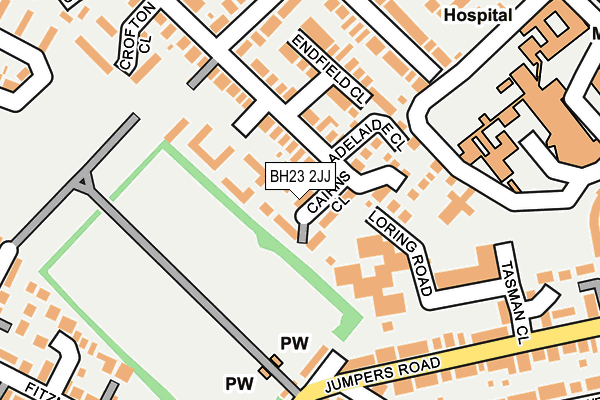 BH23 2JJ map - OS OpenMap – Local (Ordnance Survey) BH23 2JJ map - OS OpenMap – Local (Ordnance Survey)