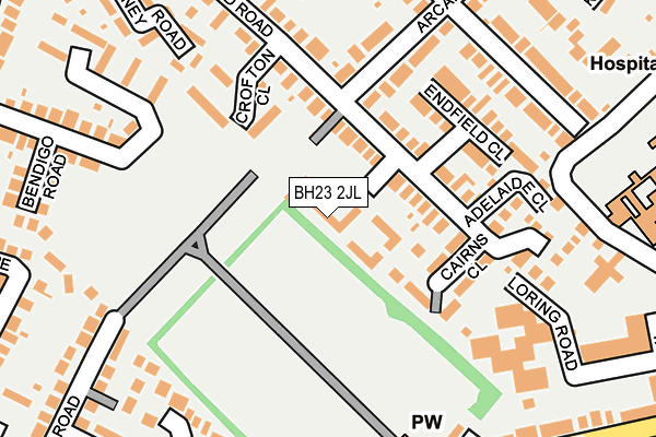 BH23 2JL map - OS OpenMap – Local (Ordnance Survey) BH23 2JL map - OS OpenMap – Local (Ordnance Survey)
