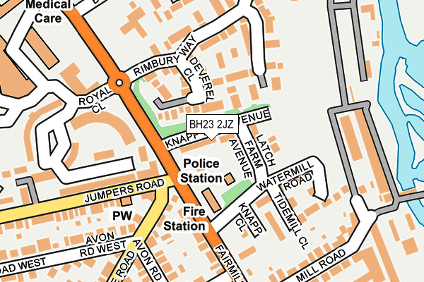 BH23 2JZ map - OS OpenMap – Local (Ordnance Survey) BH23 2JZ map - OS OpenMap – Local (Ordnance Survey)