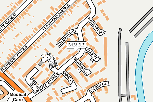 BH23 2LZ map - OS OpenMap – Local (Ordnance Survey) BH23 2LZ map - OS OpenMap – Local (Ordnance Survey)