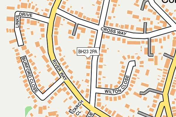 BH23 2PA map - OS OpenMap – Local (Ordnance Survey) BH23 2PA map - OS OpenMap – Local (Ordnance Survey)