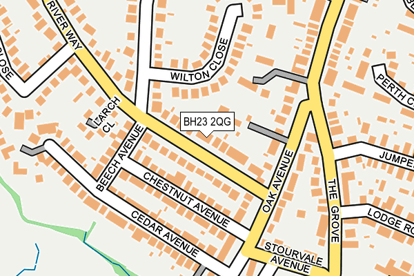 BH23 2QG map - OS OpenMap – Local (Ordnance Survey) BH23 2QG map - OS OpenMap – Local (Ordnance Survey)