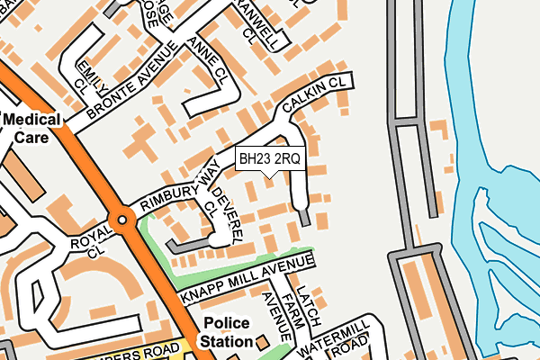 BH23 2RQ map - OS OpenMap – Local (Ordnance Survey) BH23 2RQ map - OS OpenMap – Local (Ordnance Survey)