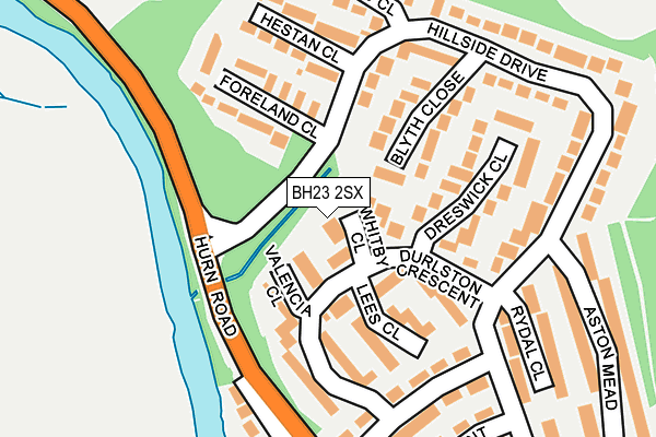 BH23 2SX map - OS OpenMap – Local (Ordnance Survey) BH23 2SX map - OS OpenMap – Local (Ordnance Survey)