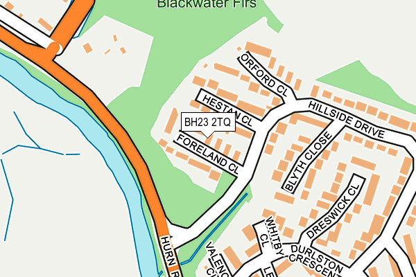 BH23 2TQ map - OS OpenMap – Local (Ordnance Survey) BH23 2TQ map - OS OpenMap – Local (Ordnance Survey)
