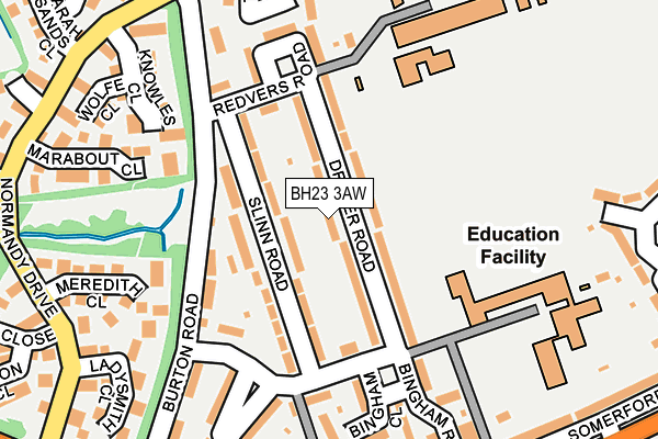 BH23 3AW map - OS OpenMap – Local (Ordnance Survey) BH23 3AW map - OS OpenMap – Local (Ordnance Survey)