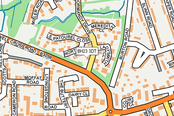 BH23 3DT map - OS OpenMap – Local (Ordnance Survey) BH23 3DT map - OS OpenMap – Local (Ordnance Survey)