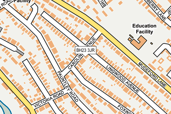 BH23 3JR map - OS OpenMap – Local (Ordnance Survey) BH23 3JR map - OS OpenMap – Local (Ordnance Survey)