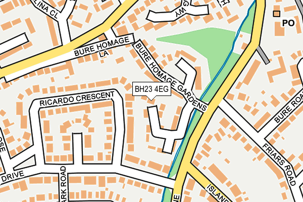 BH23 4EG map - OS OpenMap – Local (Ordnance Survey) BH23 4EG map - OS OpenMap – Local (Ordnance Survey)