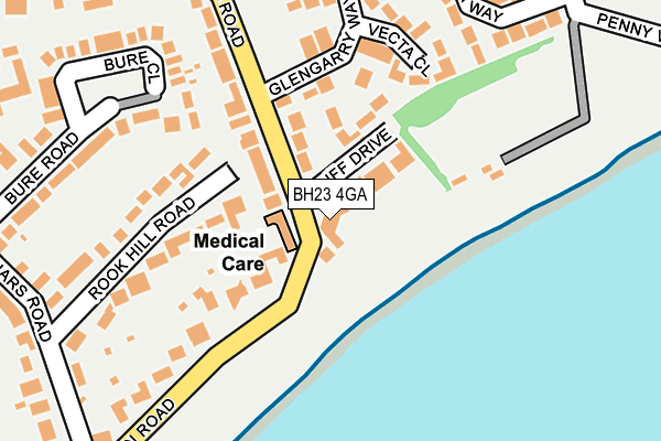 BH23 4GA map - OS OpenMap – Local (Ordnance Survey) BH23 4GA map - OS OpenMap – Local (Ordnance Survey)