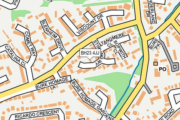 BH23 4JJ map - OS OpenMap – Local (Ordnance Survey) BH23 4JJ map - OS OpenMap – Local (Ordnance Survey)