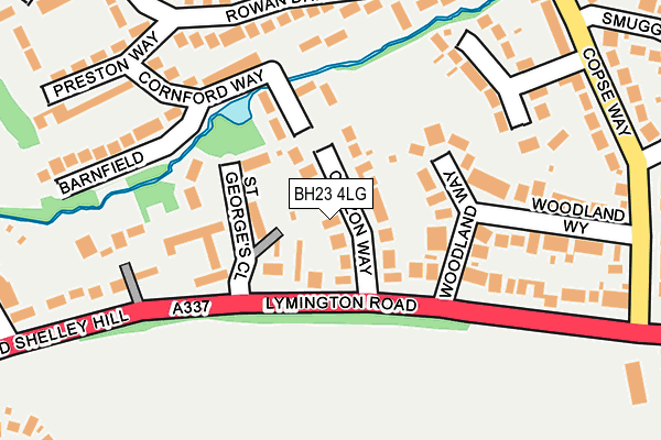 BH23 4LG map - OS OpenMap – Local (Ordnance Survey) BH23 4LG map - OS OpenMap – Local (Ordnance Survey)
