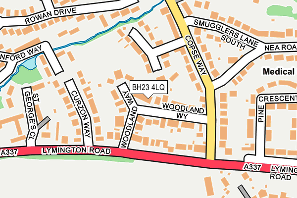 BH23 4LQ map - OS OpenMap – Local (Ordnance Survey) BH23 4LQ map - OS OpenMap – Local (Ordnance Survey)
