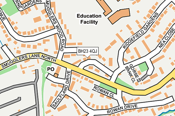BH23 4QJ map - OS OpenMap – Local (Ordnance Survey) BH23 4QJ map - OS OpenMap – Local (Ordnance Survey)