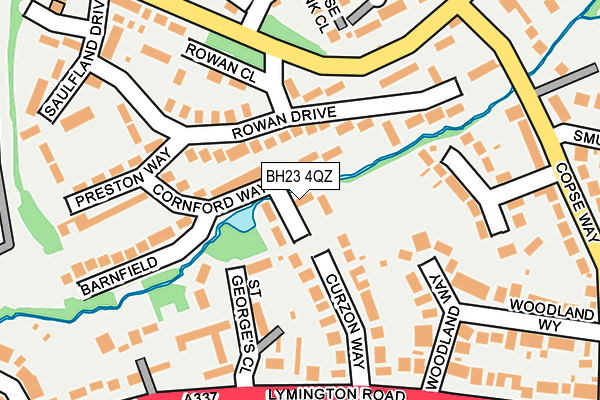 BH23 4QZ map - OS OpenMap – Local (Ordnance Survey) BH23 4QZ map - OS OpenMap – Local (Ordnance Survey)