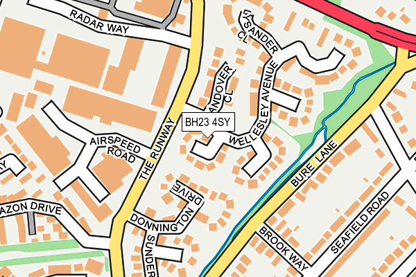 BH23 4SY map - OS OpenMap – Local (Ordnance Survey) BH23 4SY map - OS OpenMap – Local (Ordnance Survey)