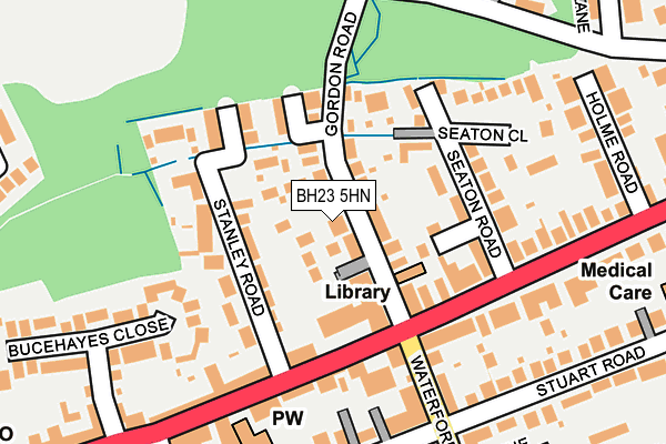 BH23 5HN map - OS OpenMap – Local (Ordnance Survey) BH23 5HN map - OS OpenMap – Local (Ordnance Survey)