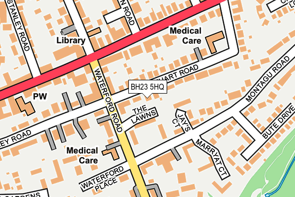 BH23 5HQ map - OS OpenMap – Local (Ordnance Survey) BH23 5HQ map - OS OpenMap – Local (Ordnance Survey)