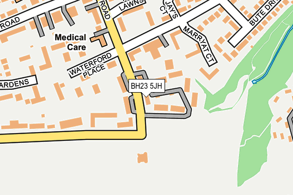 BH23 5JH map - OS OpenMap – Local (Ordnance Survey) BH23 5JH map - OS OpenMap – Local (Ordnance Survey)