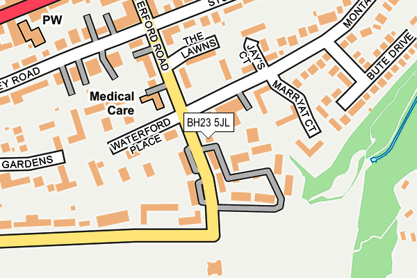 BH23 5JL map - OS OpenMap – Local (Ordnance Survey) BH23 5JL map - OS OpenMap – Local (Ordnance Survey)