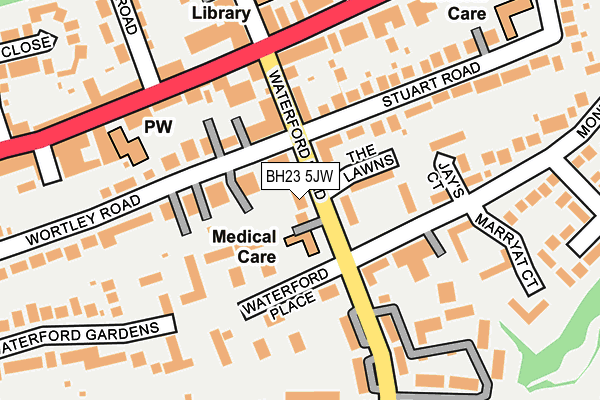 BH23 5JW map - OS OpenMap – Local (Ordnance Survey) BH23 5JW map - OS OpenMap – Local (Ordnance Survey)