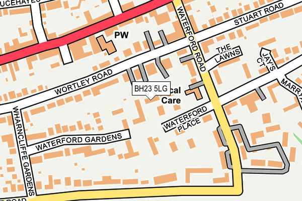 BH23 5LG map - OS OpenMap – Local (Ordnance Survey) BH23 5LG map - OS OpenMap – Local (Ordnance Survey)