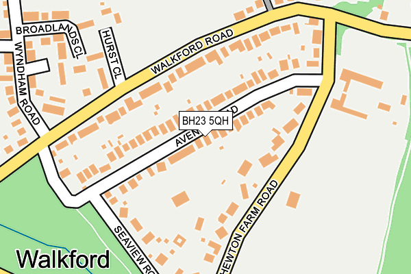BH23 5QH map - OS OpenMap – Local (Ordnance Survey) BH23 5QH map - OS OpenMap – Local (Ordnance Survey)