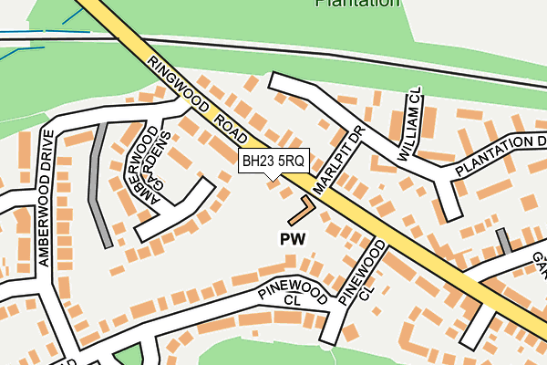 BH23 5RQ map - OS OpenMap – Local (Ordnance Survey) BH23 5RQ map - OS OpenMap – Local (Ordnance Survey)