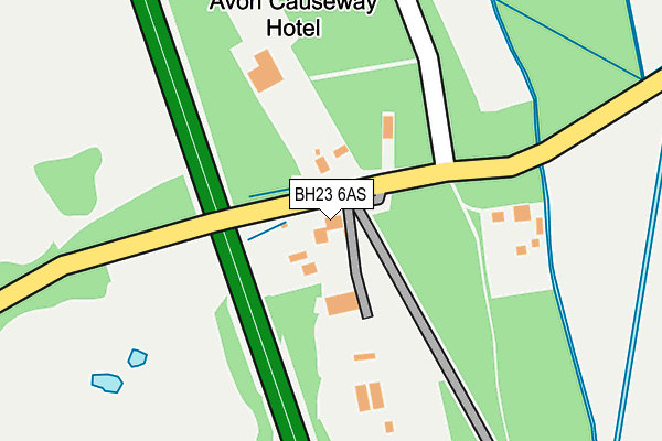 BH23 6AS map - OS OpenMap – Local (Ordnance Survey) BH23 6AS map - OS OpenMap – Local (Ordnance Survey)