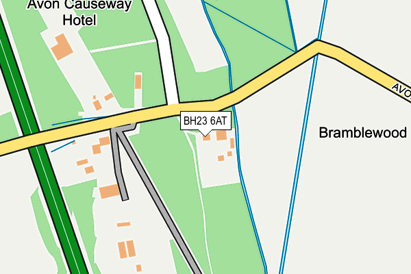 BH23 6AT map - OS OpenMap – Local (Ordnance Survey) BH23 6AT map - OS OpenMap – Local (Ordnance Survey)