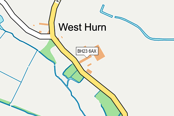 BH23 6AX map - OS OpenMap – Local (Ordnance Survey) BH23 6AX map - OS OpenMap – Local (Ordnance Survey)