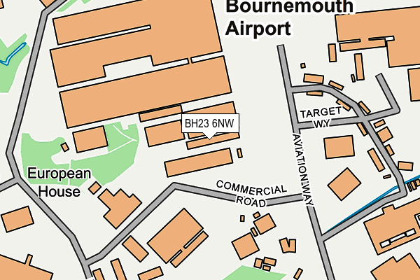 BH23 6NW map - OS OpenMap – Local (Ordnance Survey)